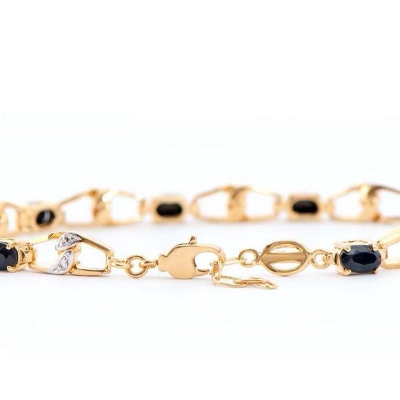Gold and diamond bracelet - Picture 3 of 4